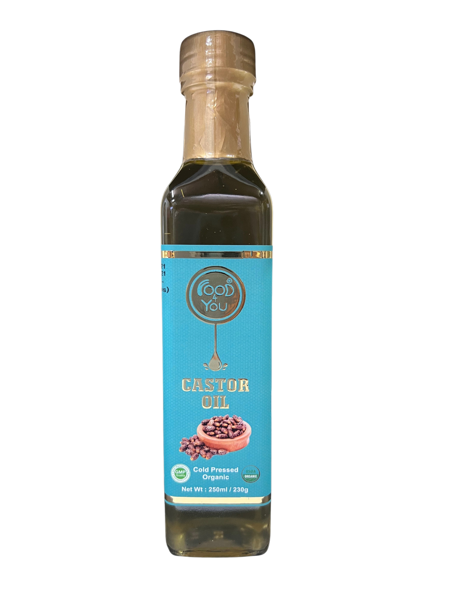Food 4 You Organic Cold Pressed Castor Oil 250ml