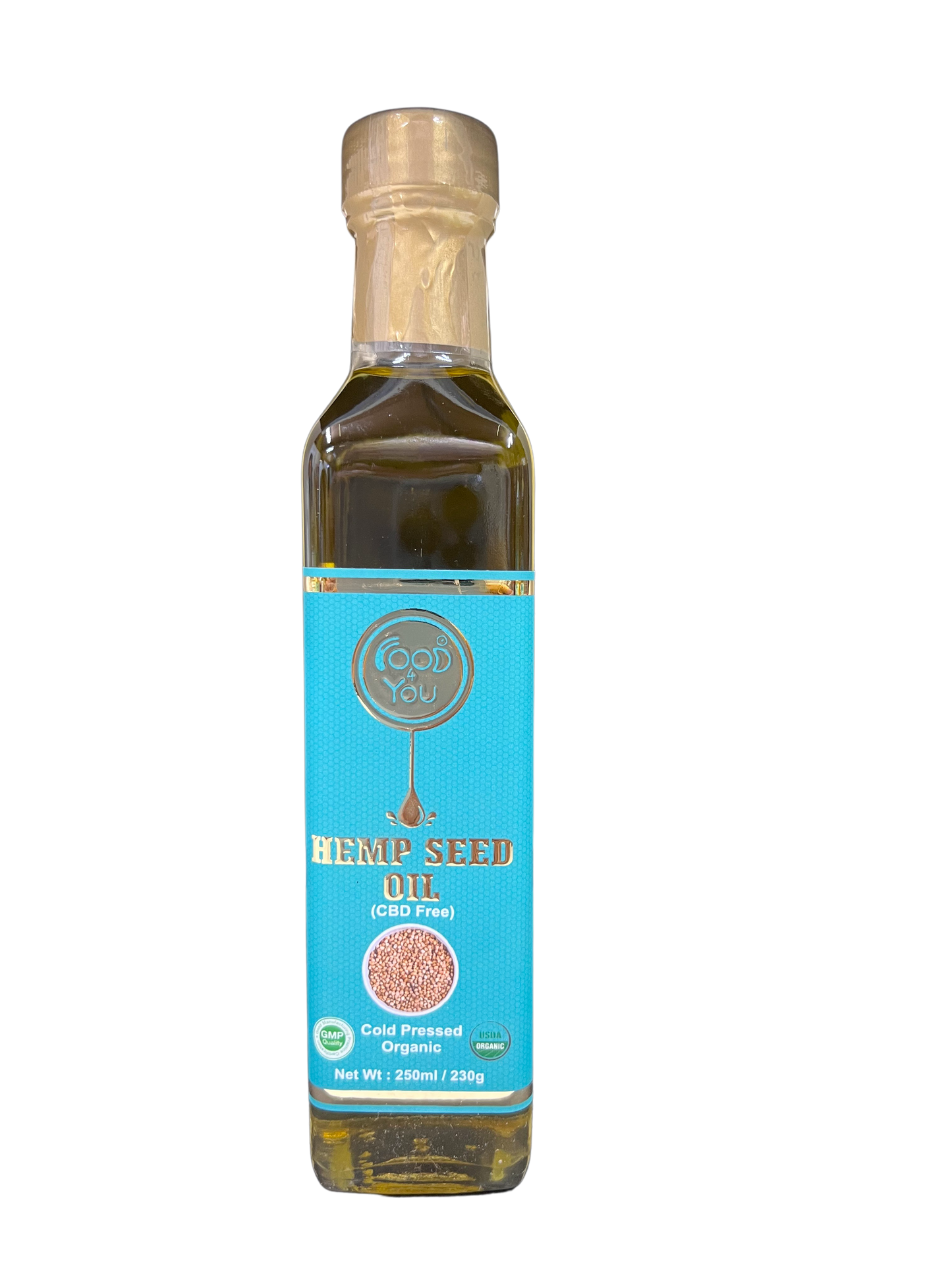 Food 4 You Organic Cold Pressed Hemp Seed Oil 250ml