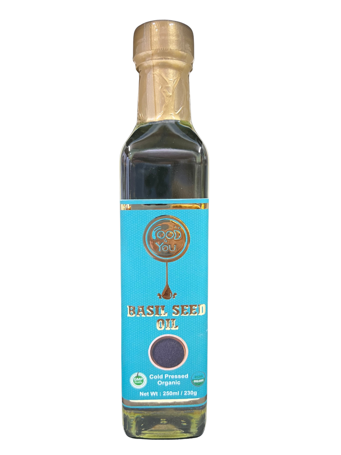 Food 4 You Organic Cold Pressed Basil Seed Oil 250ml