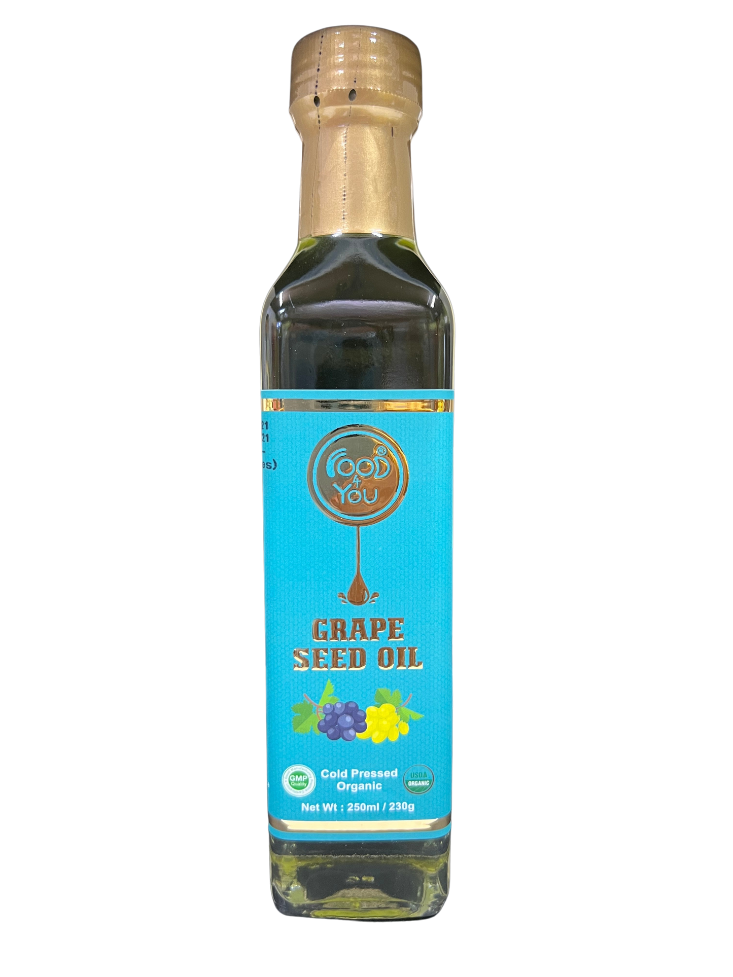 Food 4 You Organic Cold Pressed Grape Seed Oil 250ml