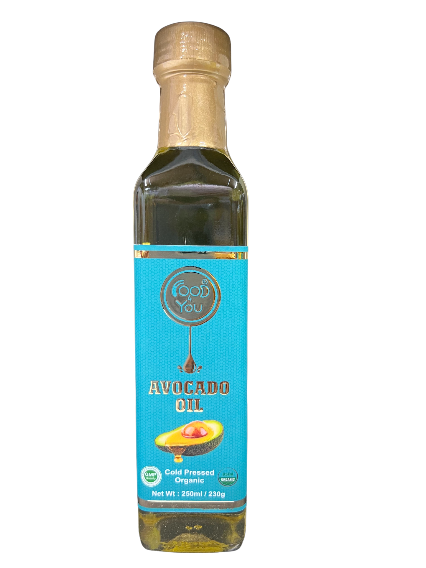 Food 4 You Organic Cold Pressed Avacado Oil 250ml