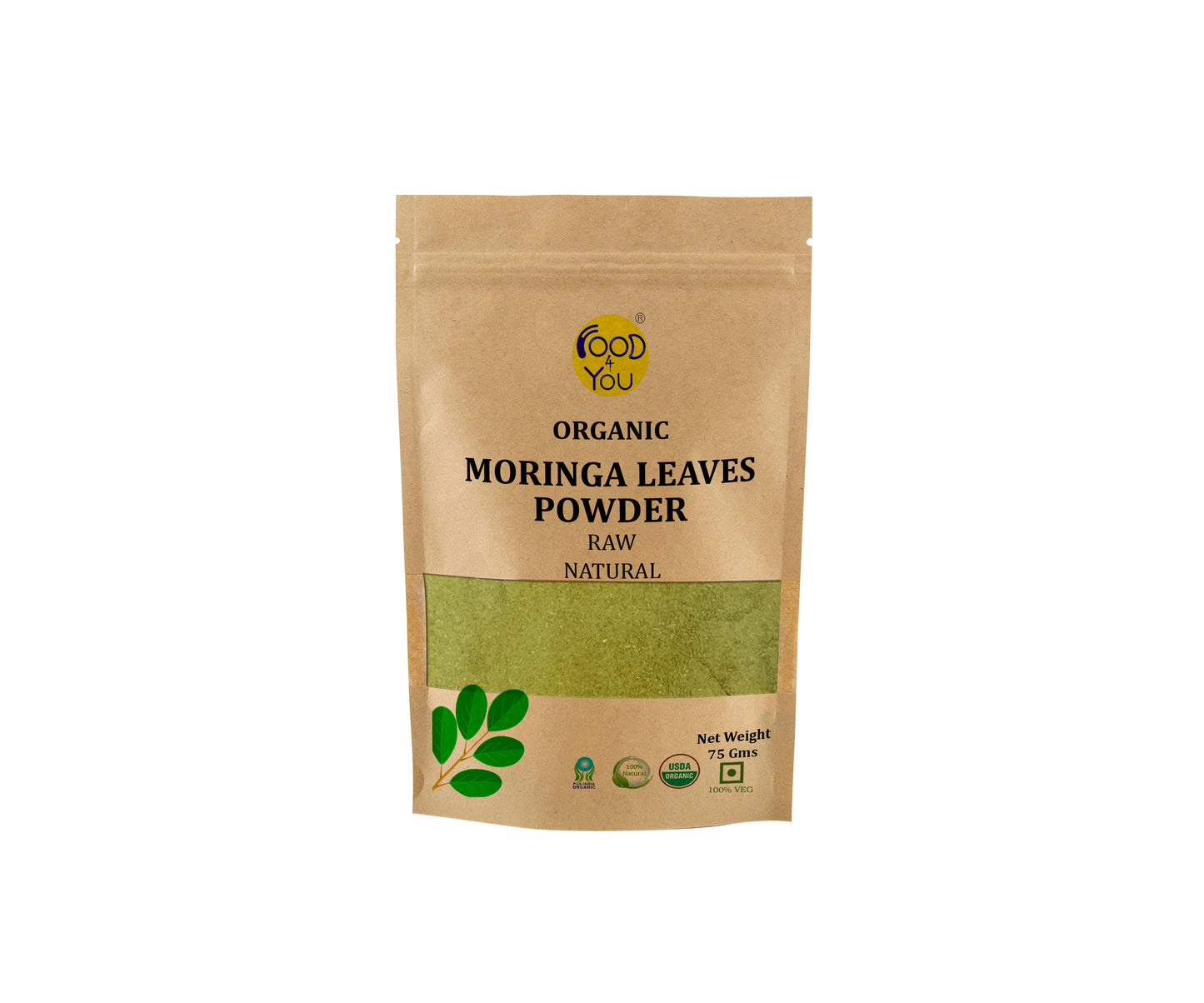 Food 4 You Organic Moringa Powder 75g