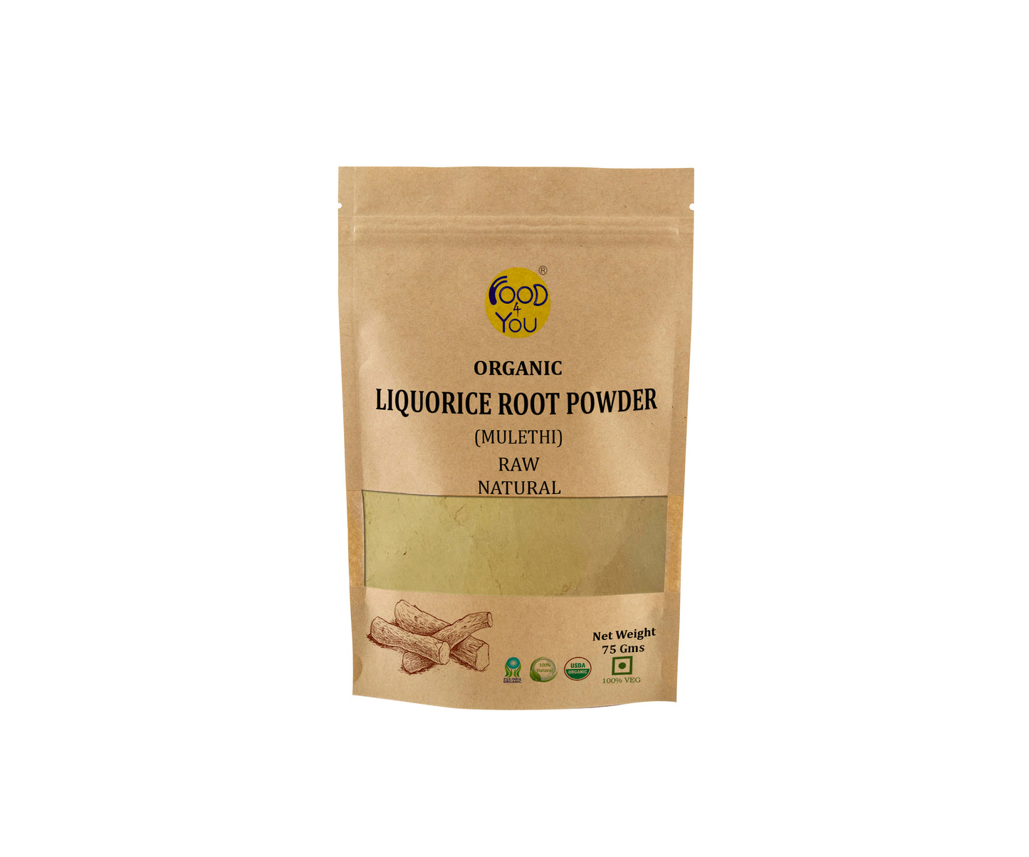 Food 4 You Organic Liquorice Root Powder 75g