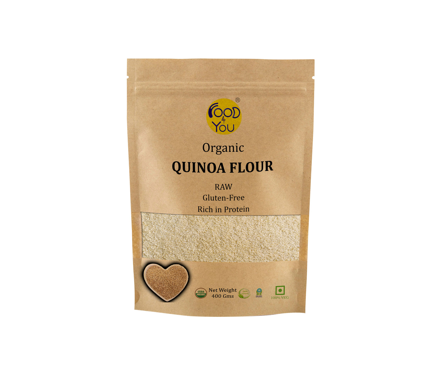 Food 4 You Organic Quinoa Flour 400g