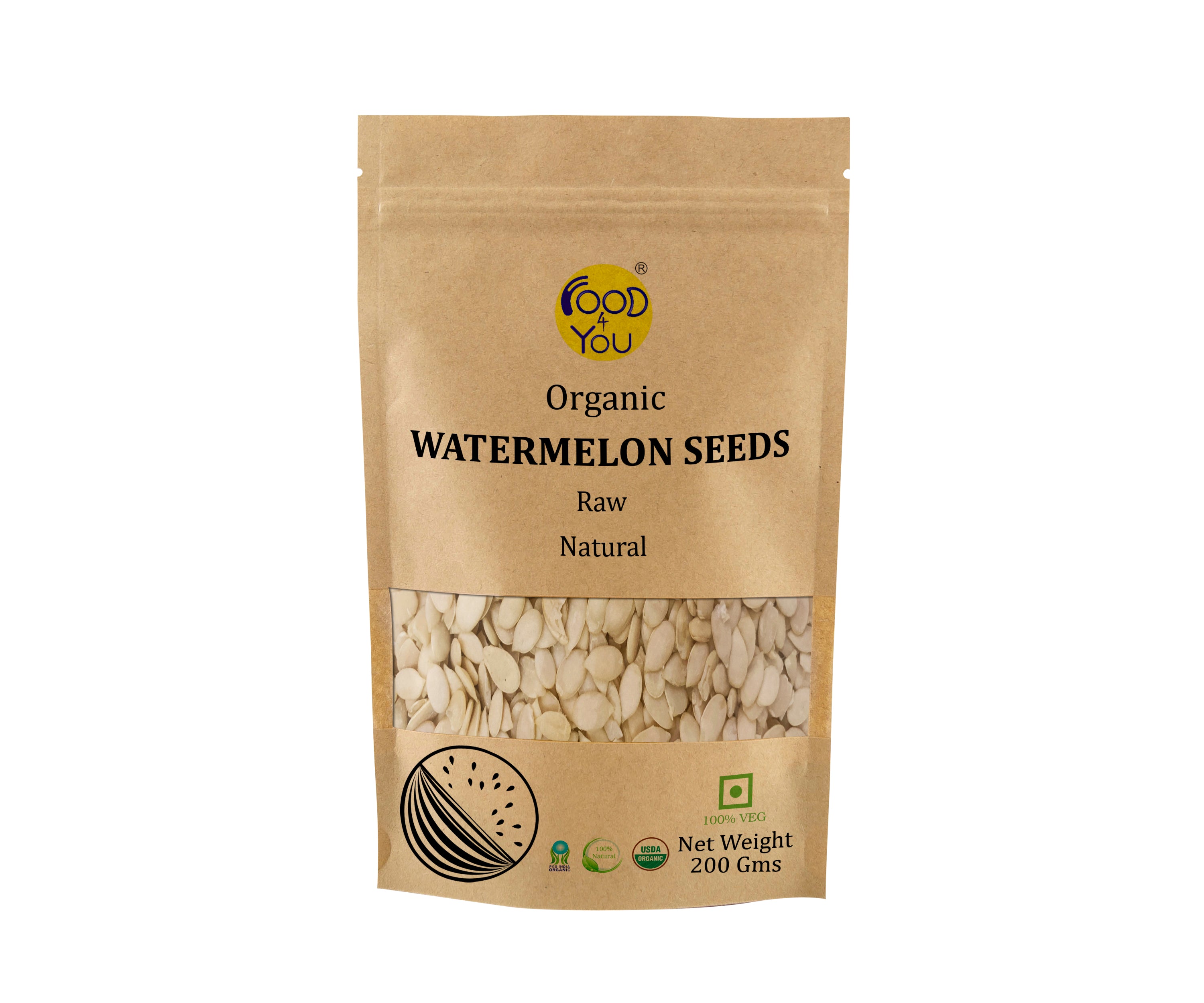Food 4 You Organic Watermelon Seeds 200g