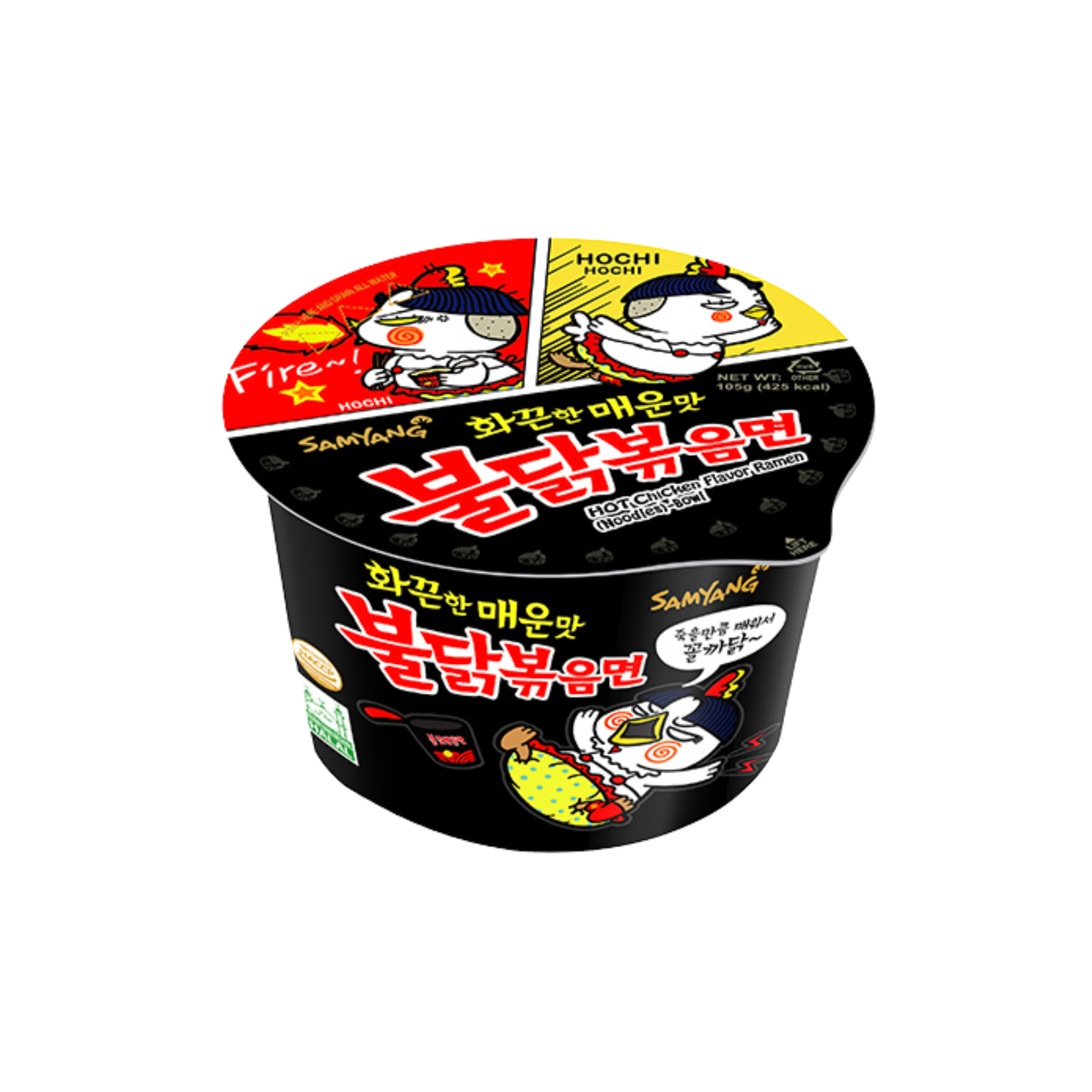 Samyang Korean instant Ramen Noodles Big Bowl Hot Chicken 105 g