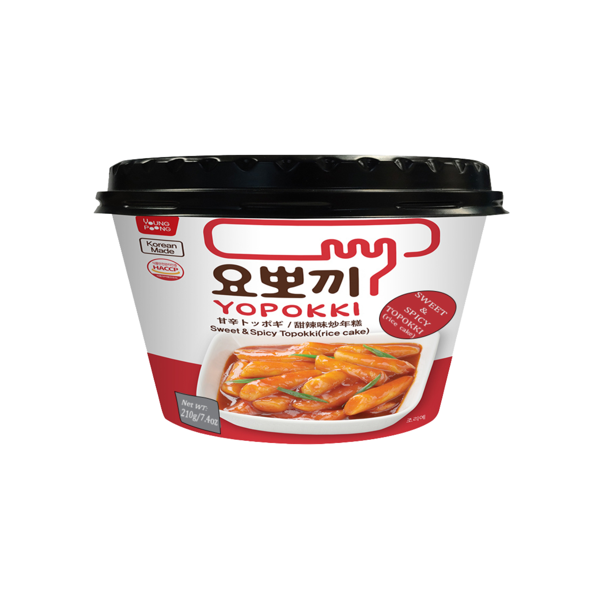 Young Poong Korean Instant Yopokki Sweet & Spicy Topokki 180 g